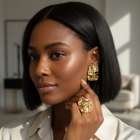 Boucles&Bague Djatou B