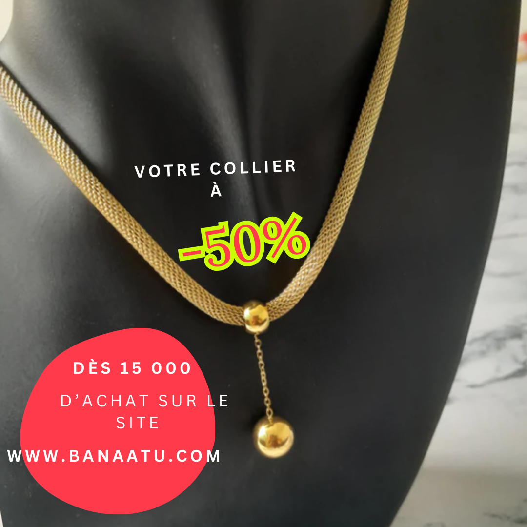 Collier duo maille